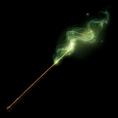 wand with magic spell