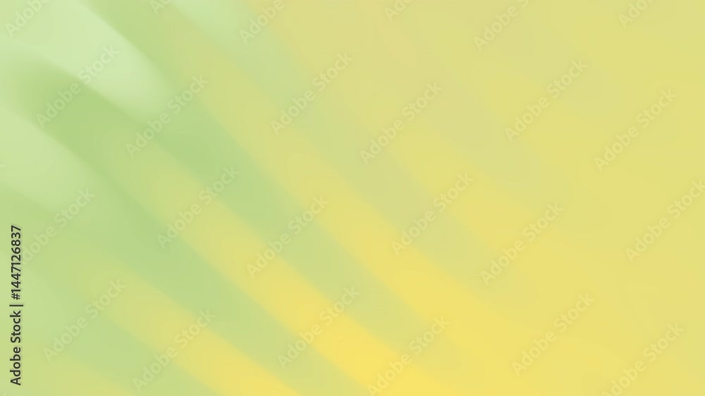 Aufkleber abstract smooth green and yellow gradient background with soft light and shadow stripes