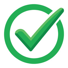  green check tick mark sign © kaziashabul24