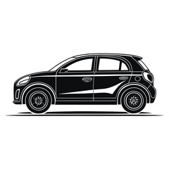 Fototapeta premium Car symbols frontal car icons 