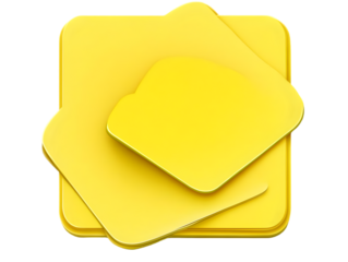 Layered Bright Yellow Geometric Shapes Illustration Background