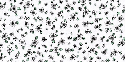 Floral seamless pattern.Pastel flower seamless pattern.Abstract floral seamless pattern 