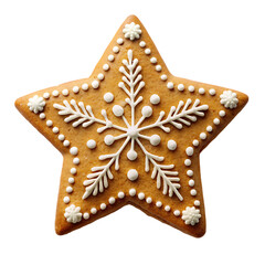 Delicious Star-Shaped Gingerbread Cookie for Christmas