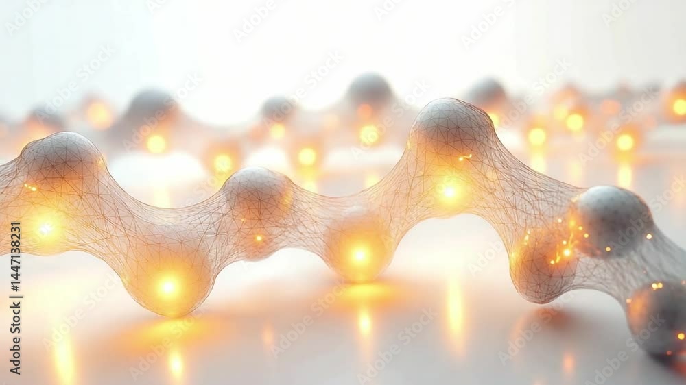 Poster molecular network: a visually stunning and detailed representation of a molecular network, showcasin