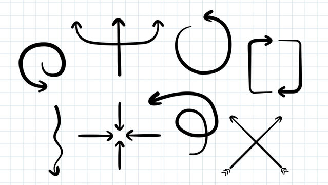 Infographic Hand Drawn Arrows