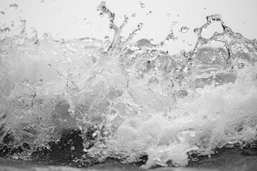 An artistic black and white representation of water, emphasizing movement and flow.