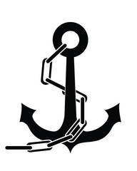 anchor with chain ship illustrator