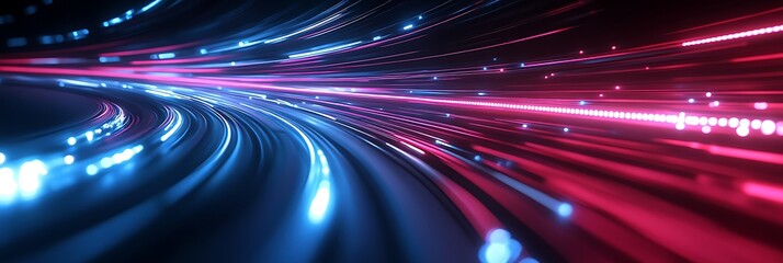 night traffic motion blur