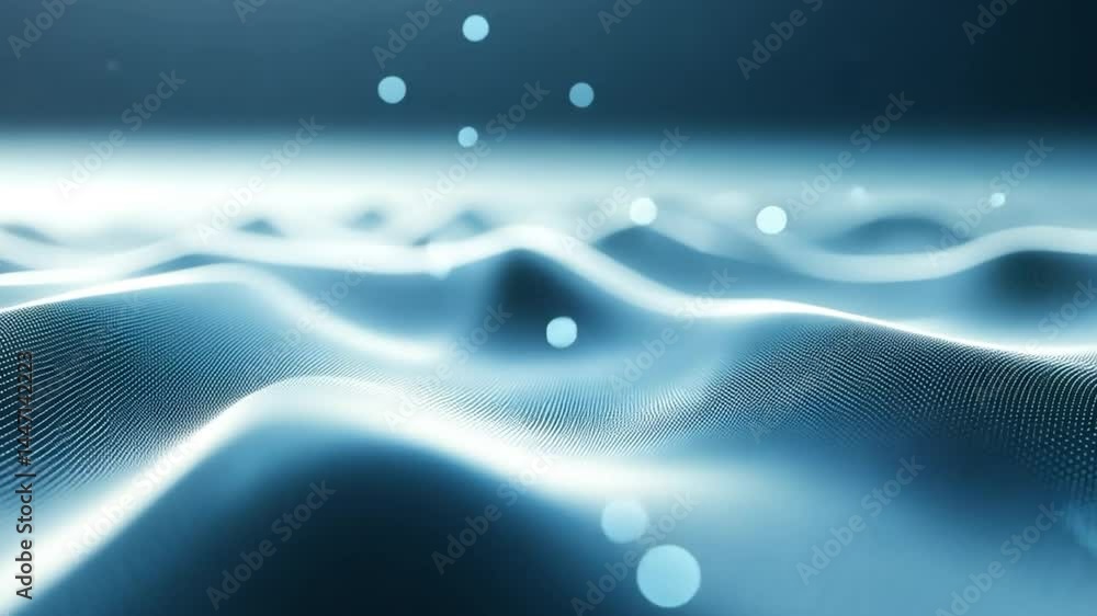 Poster abstract digital wave pattern