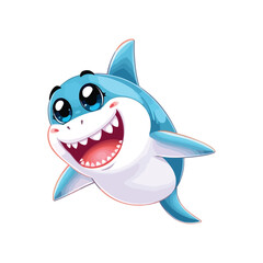 Shark silhouette vector EPS SET