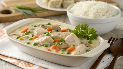 Creamy Chicken Fricassee