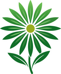 vector illustration of a green plant