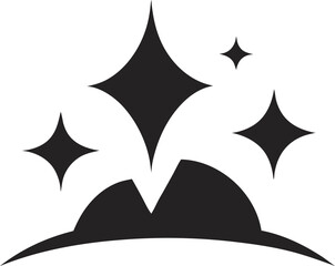 Hand-drawn cute star doodle, stars scrapbook underline text, comic illustration in sketch grunge style