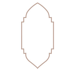 islamic frame vector icon