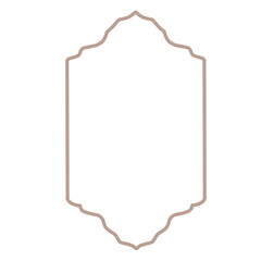 islamic frame vector icon