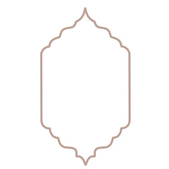 islamic frame vector icon