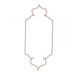islamic frame vector icon