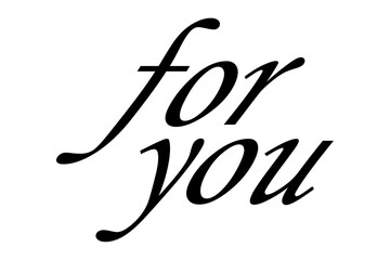 for you（あなたへ）
シンプルでよく目立つロゴマーク
