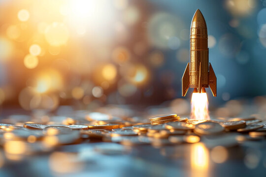 The concept of exponential growth in business involves using shortcuts, such as rocket launches and fast track investments, to rapidly increase wealth and profits, resulting in a rising graph of earni