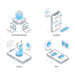 Set Of network And Communication 18