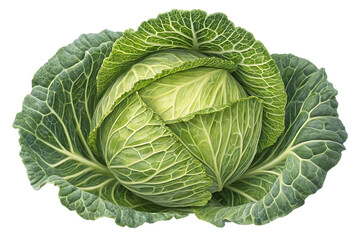 Fototapeta premium cabbage isolated on white background