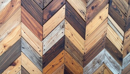 Background displays rustic, warm-toned wood planks arranged in a herringbone pattern, showcasing a weathered texture and inviting cozy atmosphere.