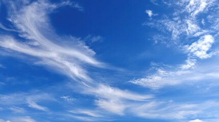Fototapeta premium Serene Blue Sky Without Clouds for Tranquil Background Use