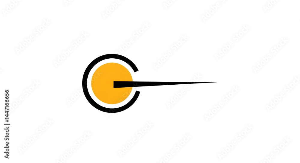 Aufkleber abstract circular graphic design element for branding