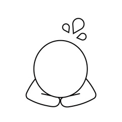 土下座をする人物アイコン