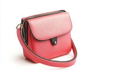 Naklejka premium Mini shoulder bag isolated on white background