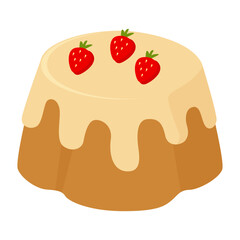 Bundt cake with strawberries or Berry Bundt Temptation