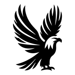 eagle vector illustration, silhouette of an eagle