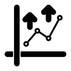 Increase icon, glyph icon style