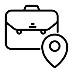 Work Place icon, line icon style