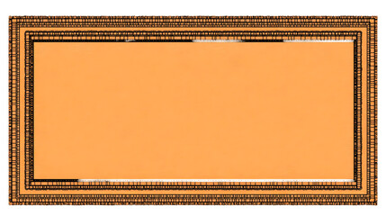 Orange Rectangular Frame Illustration Background