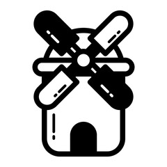 Windmill Solid Black