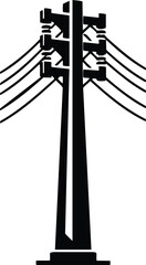 Cable Barrier Post Silhouette with Industrial Strength Design