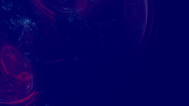 Plasma&auml;hnlicher violetter galaktischer Nebel &ndash; wissenschaftlicher Hintergrund in blasenf&ouml;rmiger Struktur, schwarz, Technologie, Wissenschaft, Forschung
