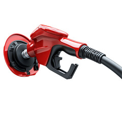 Red Fuel Nozzle Gas Pump Energy Transportation