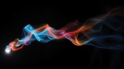 Abstract Colorful Smoke Vibrant Swirls and Hues
