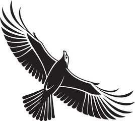 Obraz premium vector illustration of an eagle