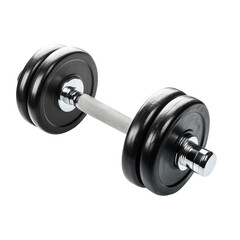Fototapeta premium Dumbbells for strength training and fitness exercises on Transparent background, Dumbbells, Weights, Fitness Equipment, isolated on PNG Background