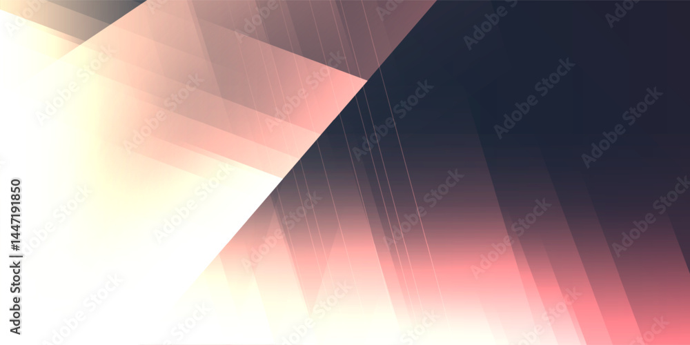Poster an abstract background with blurred light patterns and contrasts of shadowy and brightly lit geometr