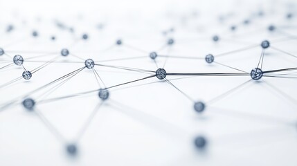 Abstract network of interconnected spheres