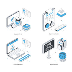 Set Of Online Education 20