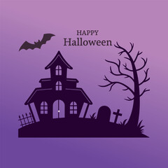 Happy Halloween Banner Vector Design

