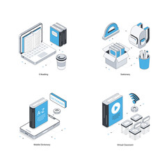 Set Of Online Education 8