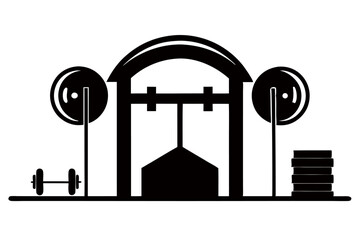 Silhouette of a train