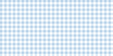 Seamless pastel blue gingham pattern