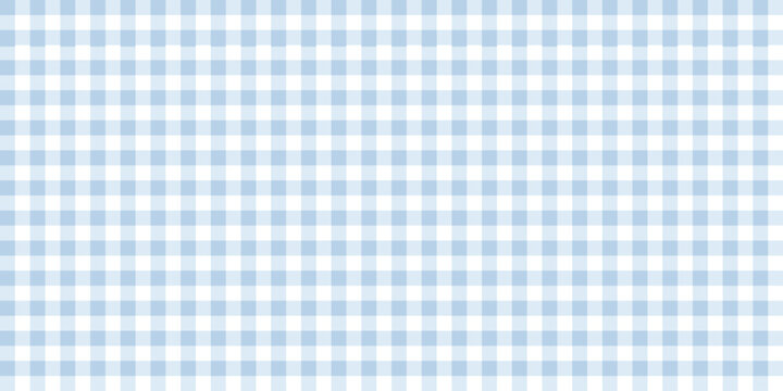 Seamless pastel blue gingham pattern